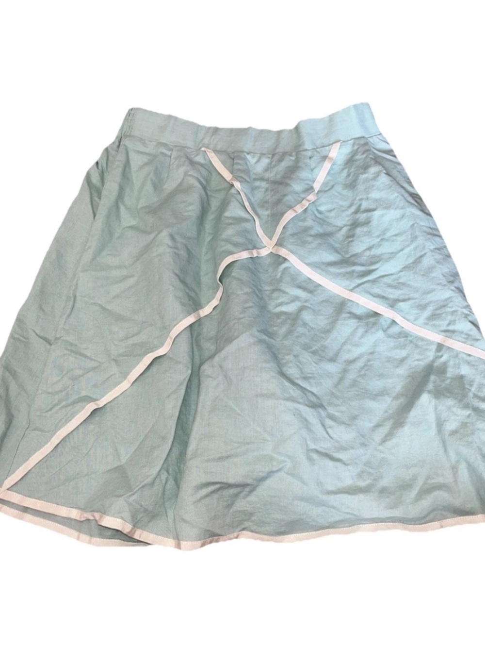 Matilda Jane Serendipity Sweet Tea Skirt Size L NWT Light Blue Linen